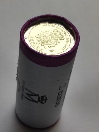 E2 Moneda 2 euros España 2024 Policía Nacional SC