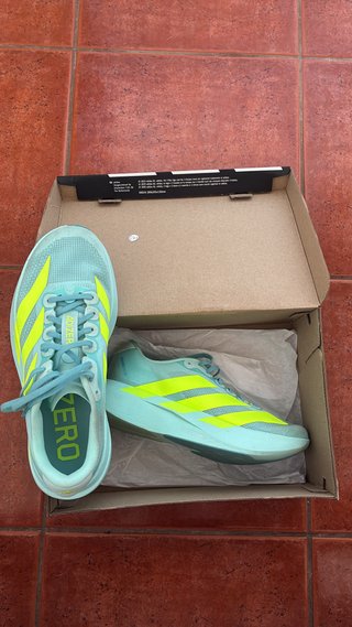 Adidas Adizero Mujer Talla 39 Turquesa/Amarillo
