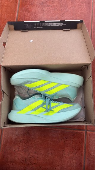Adidas Adizero Mujer Talla 39 Turquesa/Amarillo