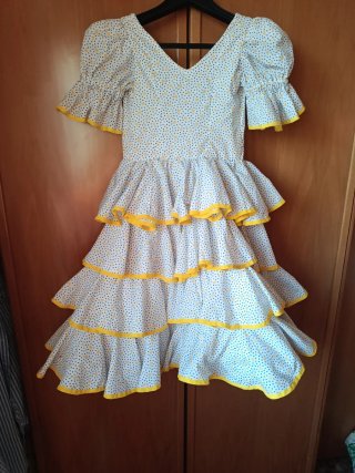 Vestido niña flamenca volantes