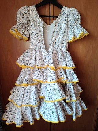 Vestido niña flamenca volantes