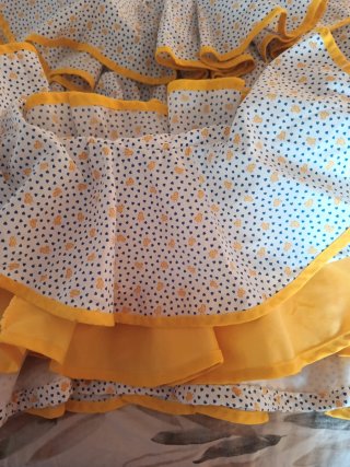 Vestido niña flamenca volantes