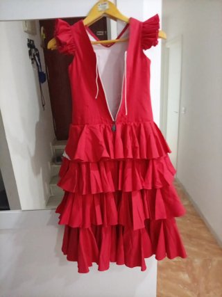 Traje de flamenca niña talla 8/10 años