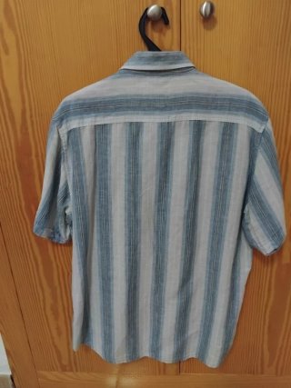 Camisa GREEN COAST Rayas Azul Talla L