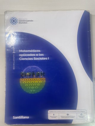 Matemáticas aplicadas a las Ciencias Sociales I...