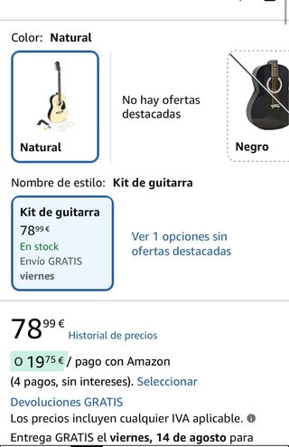 Guitarra Acústica + Funda