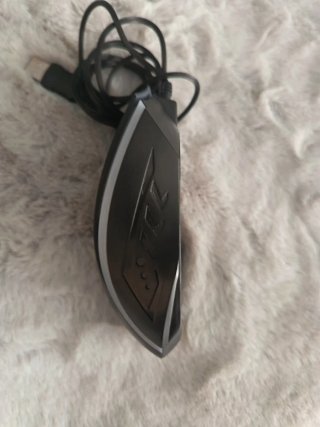 Ratón Gamer EVS Negro y Plateado