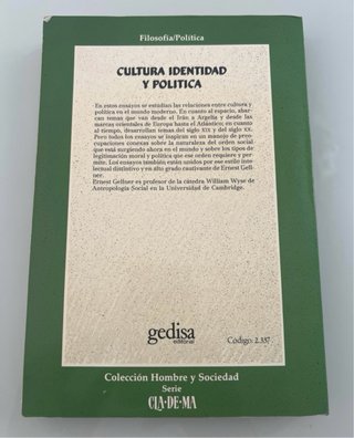Cultura identidad y politica. Ernest Gellner.