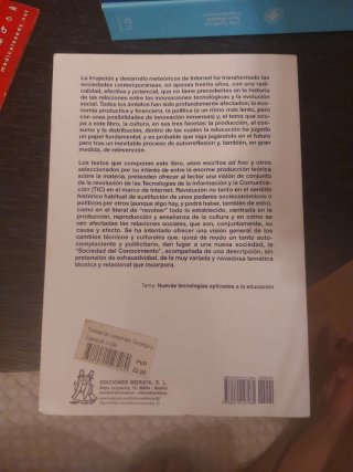Sociedad del conocimiento, tecnología y educación