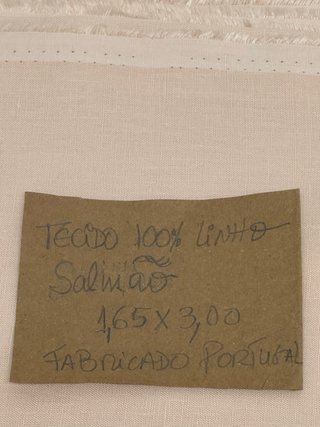 Tecido 100% Linho Salmão fabricado Portugal