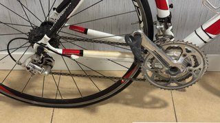 Bicicleta de carretera Carrera Roja y Blanca