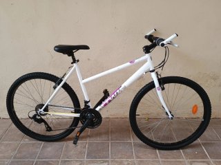 Bicicleta Montaña Blanca 26 talla L