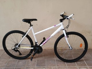 Bicicleta Montaña Blanca 26 talla L