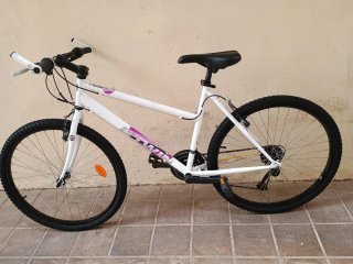 Bicicleta Montaña Blanca 26 talla L
