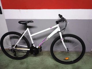 Bicicleta Montaña Blanca 26 talla L