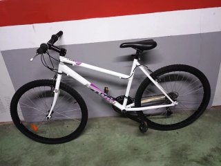 Bicicleta Montaña Blanca 26 talla L