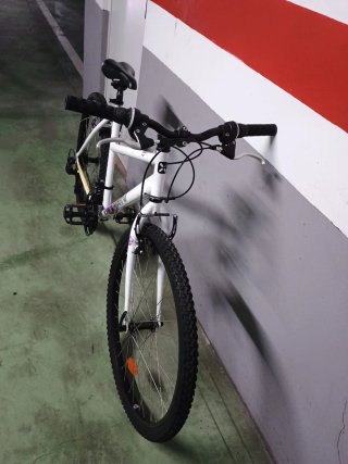Bicicleta Montaña Blanca 26 talla L