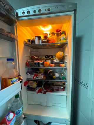 Frigorífico gris Fagor con congelador