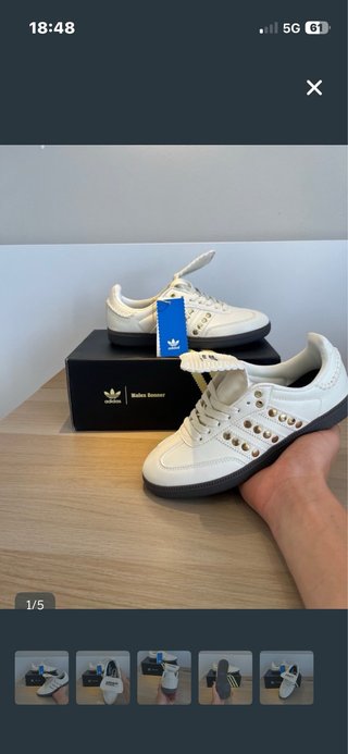 Adidas Wales Bonner Zapatillas Doradas Blancas
