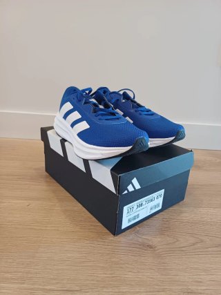 Zapatillas Adidas Ortholite Azul y Blanco
