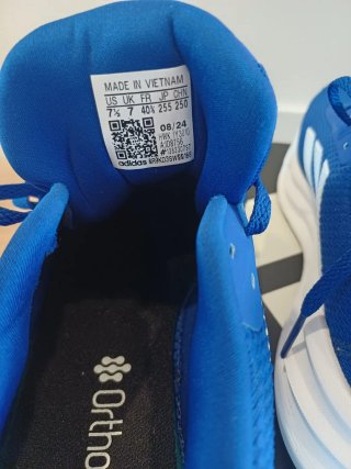 Zapatillas Adidas Ortholite Azul y Blanco