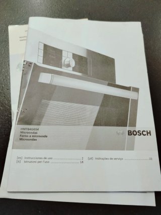 Microondas Bosch Integrable serie 6 para reparar