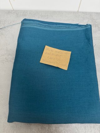 Tecido 100% Linho Azul Petróleo - Novo