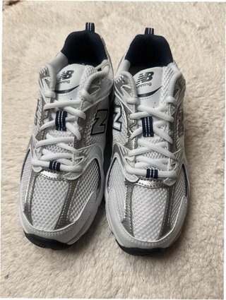 New Balance 530 Blanco Plata Talla 38.5