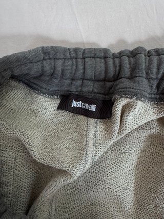 Shorts Just Cavalli ricamo giaguaro grigio XXL