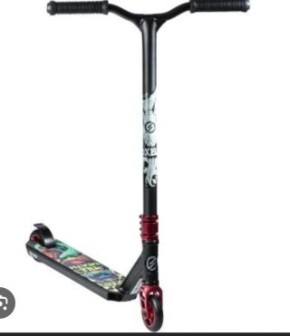 Patinete freestyle negro y rojo