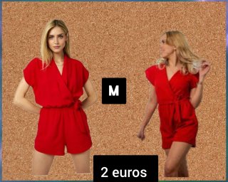 Mono rojo talla M