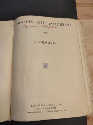 Manuscrito Moderno - J. Demuro