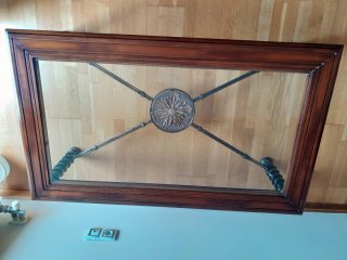Mesa de centro madera y cristal