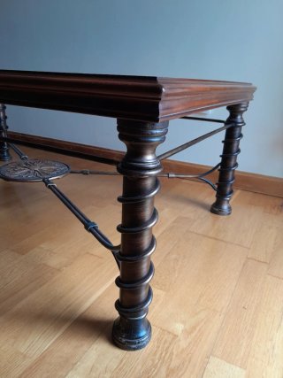 Mesa de centro madera y cristal