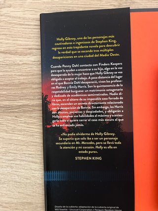 Holly Libro de Stephen King
