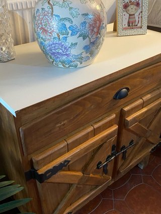 Mueble auxiliar madera artesanal