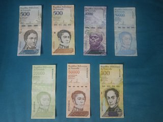 Lote 15 Billetes Venezuela Colección