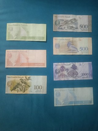Lote 15 Billetes Venezuela Colección