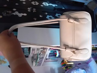 Bolso de mano beige