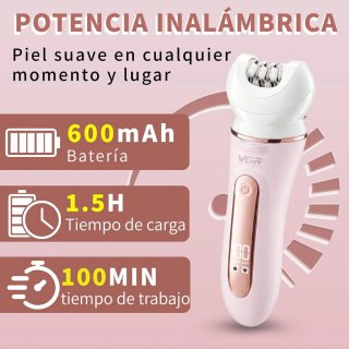 Depiladora VGR 751 Profesional Mujer 5 en 1