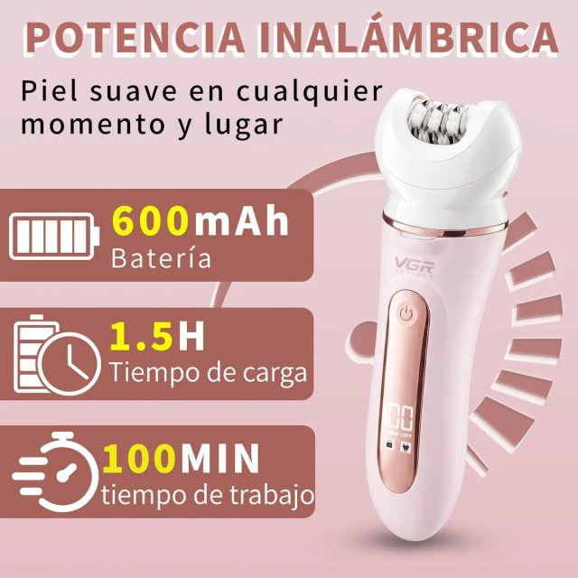 Depiladora VGR 751 Profesional Mujer 5 en 1