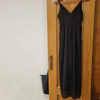 Vestido largo negro