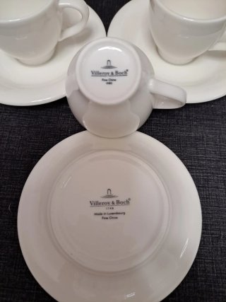 Tazas y platillos de cafe Villeroy & Boch