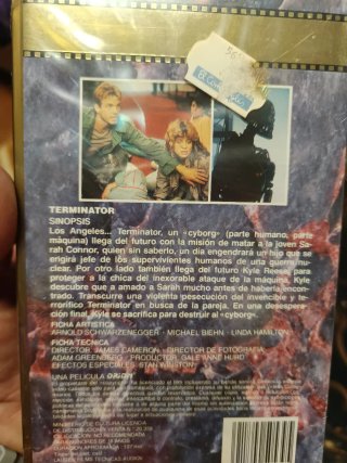 VHS Terminator (Español) sin abrir