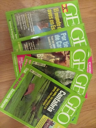 Revistas GEO: 12 ejemplares, números 200-211.