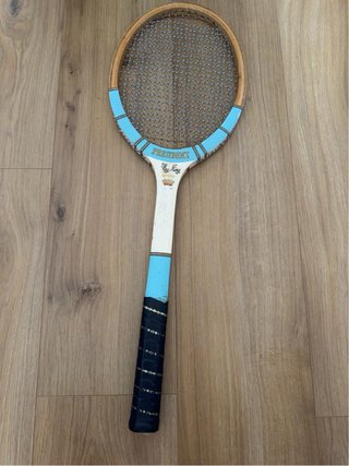 Raqueta Tenis Vintage Madera Play King President