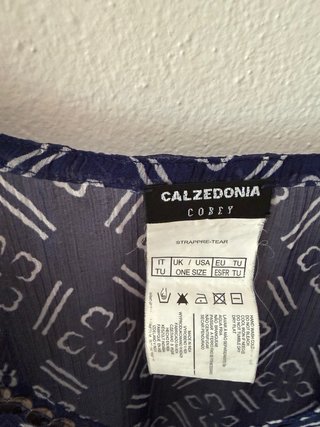 Copricostume Calzedonia fantasia blu