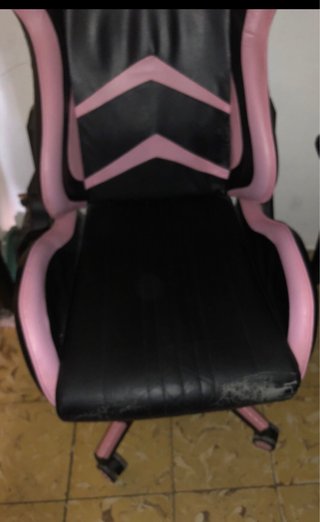 Silla Gaming Negra y Rosa