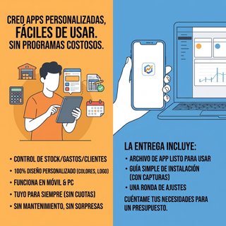 Apps a medida para tu negocio o uso personal