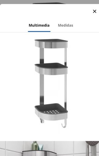 Estantería Baño Inox 3 Niveles